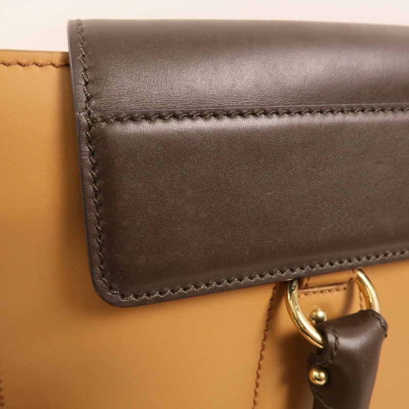 Salvatore Ferragamo 牛皮皮革Gancini Bag金扣手挽袋-15