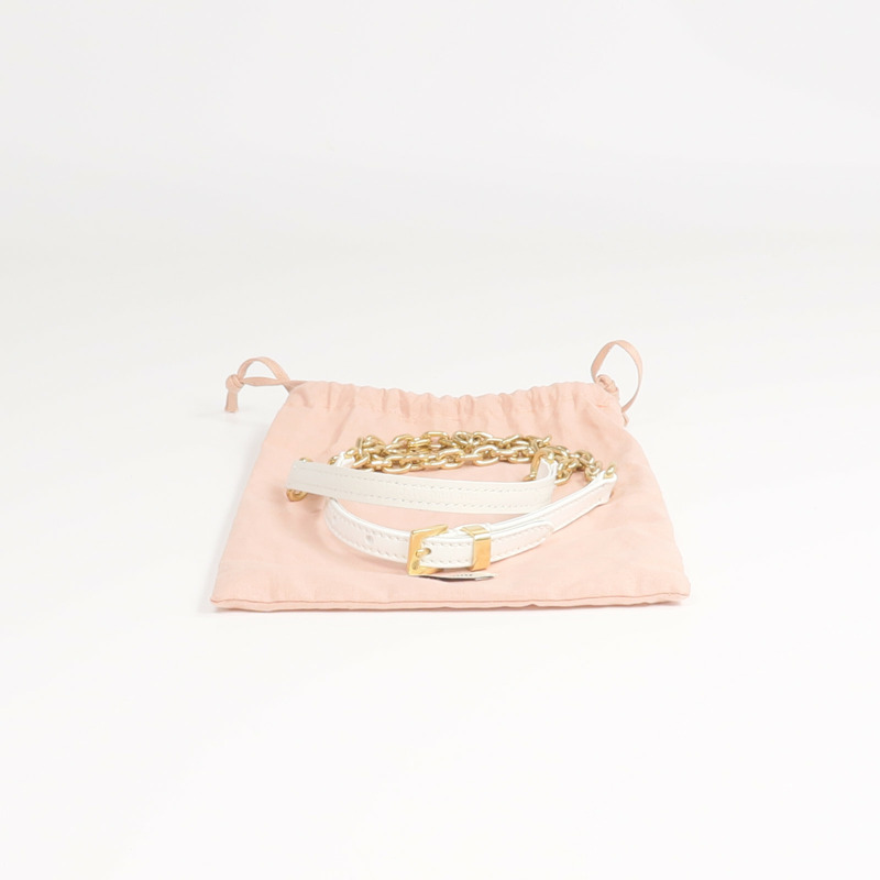 Miu Miu 牛皮皮革Belt金扣皮帶-5