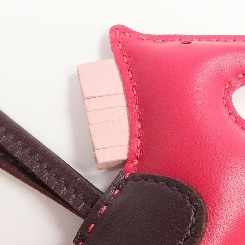 HERMES Milo皮革Rodeo PM掛飾-4