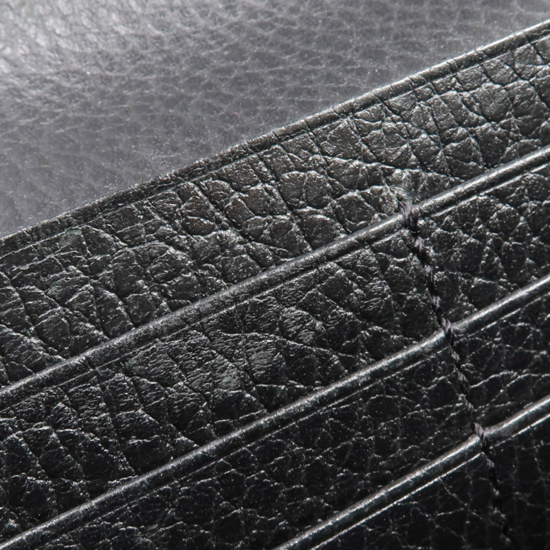 GUCCI 塗層帆布/皮革Long Wallet金扣長錢包-17