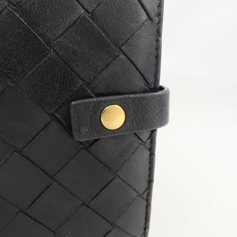 BOTTEGA VENETA 羊皮皮革Fold Wallet金扣錢包-6