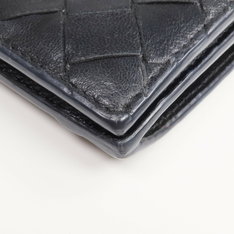 BOTTEGA VENETA 羊皮皮革Fold Wallet金扣錢包-17