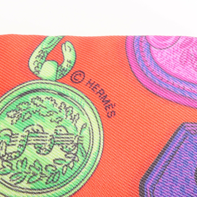 HERMES 絲質Twilly絲巾-5