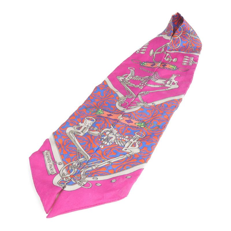 HERMES 絲質Twilly絲巾-2