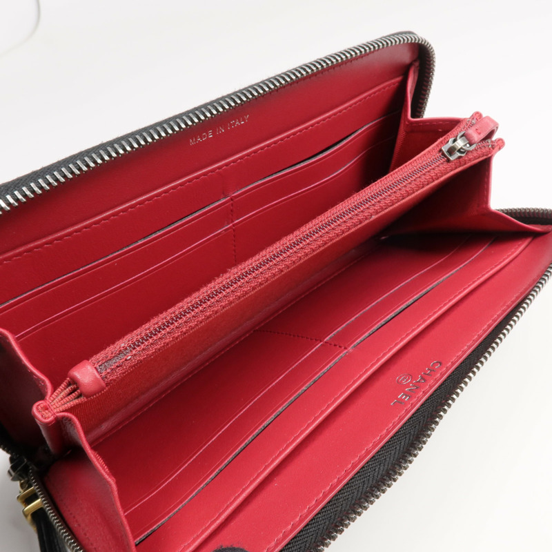 CHANEL 牛皮皮革Long Wallet長錢包-6