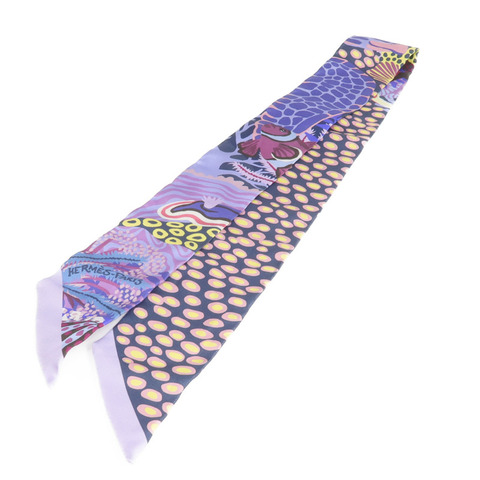 HERMES 絲質Twilly絲巾