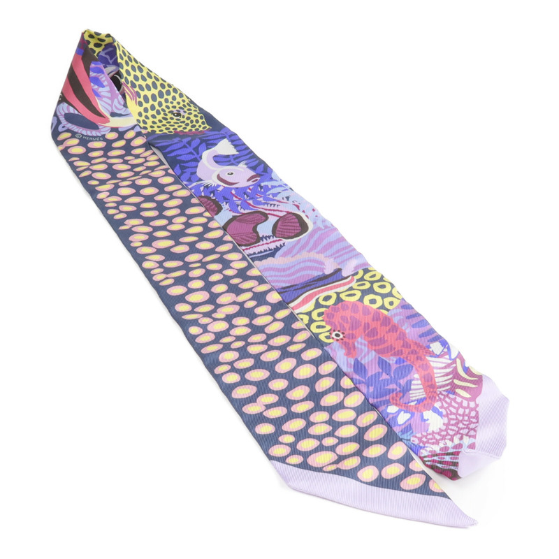 HERMES 絲質Twilly絲巾-3