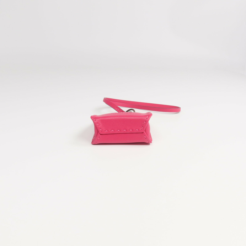 HERMES Milo皮革/Swift皮革Sac Bag Charm掛飾Rose Extreme-3