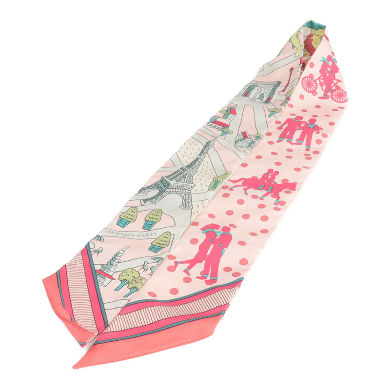 HERMES 絲質Twilly絲巾-2