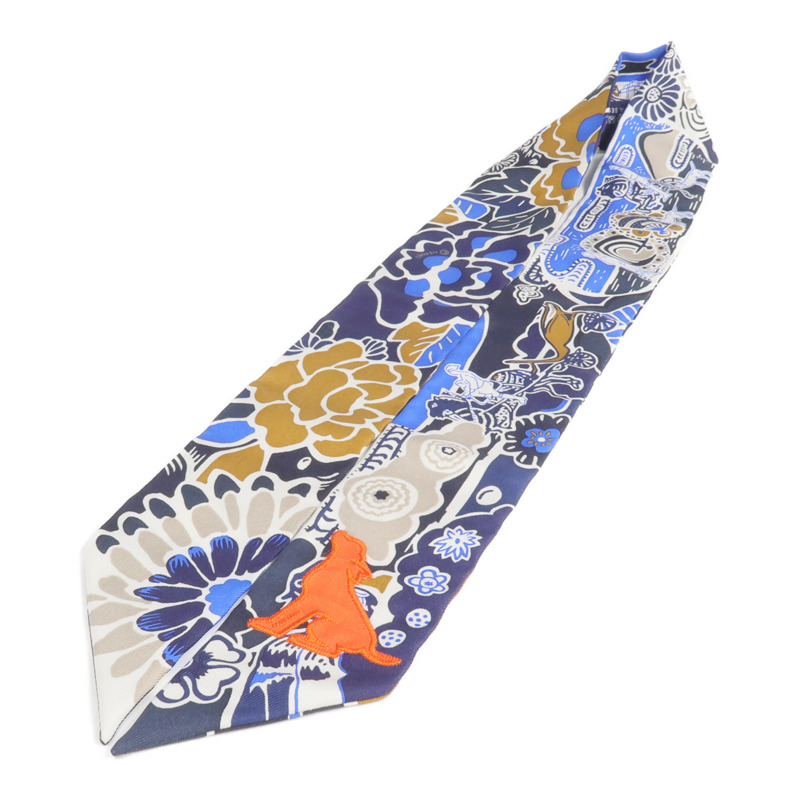 HERMES 絲質Twilly絲巾-2