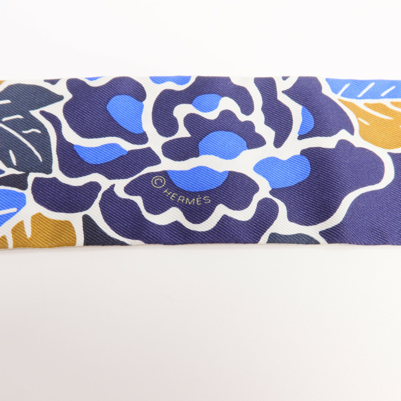 HERMES 絲質Twilly絲巾-5