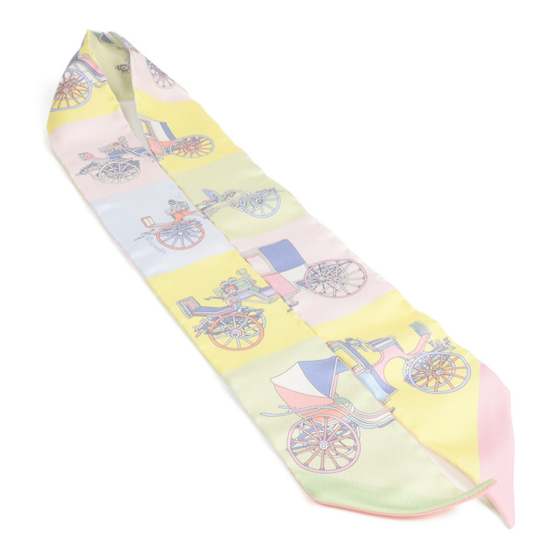 HERMES 絲質Twilly絲巾-3