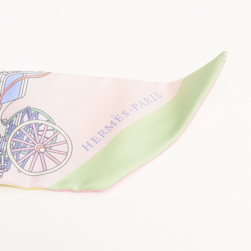 HERMES 絲質Twilly絲巾-4