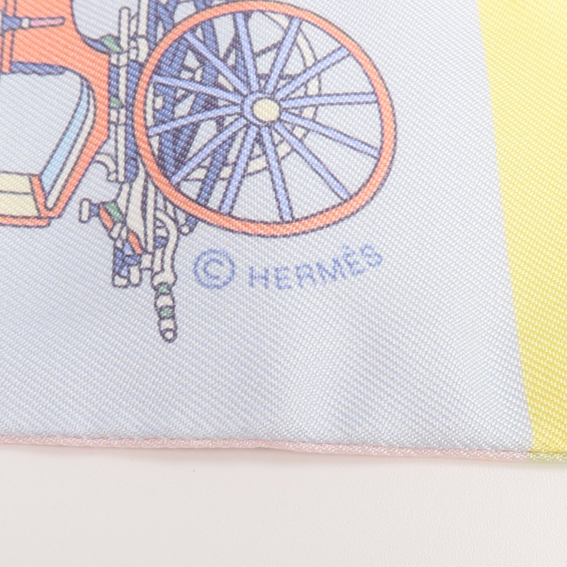 HERMES 絲質Twilly絲巾-5