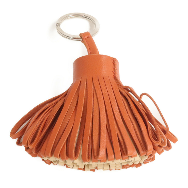 HERMES Milo皮革Carmen Charm銀扣掛飾-2