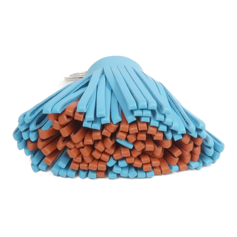 HERMES Milo皮革Carmen Charm銀扣掛飾-3