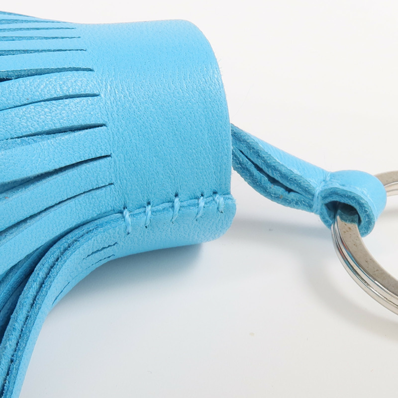 HERMES Milo皮革Carmen Charm銀扣掛飾-4