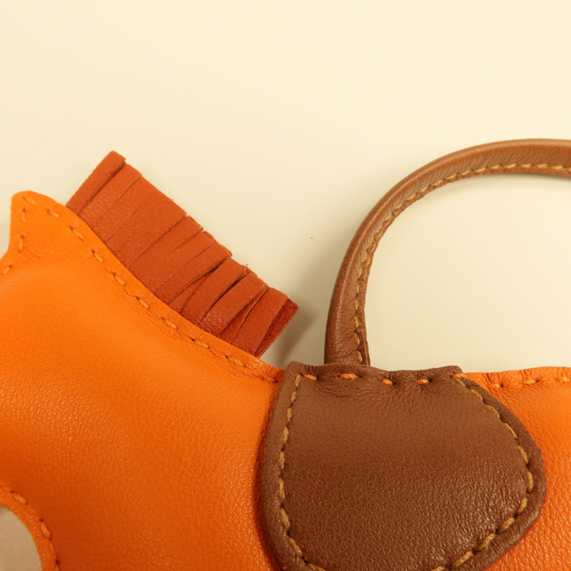 HERMES Milo皮革Rodeo MM掛飾-5