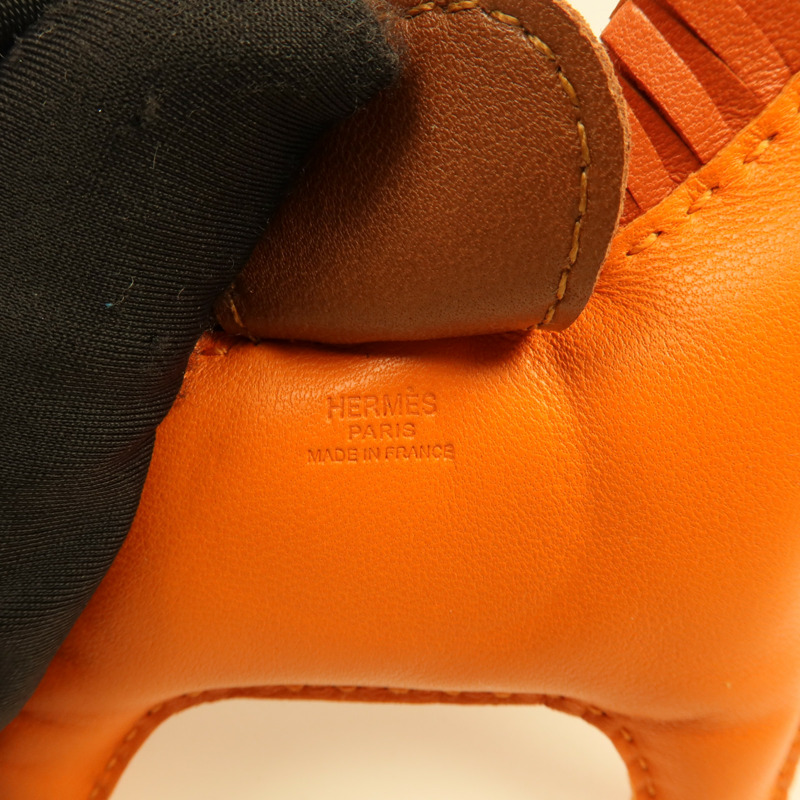 HERMES Milo皮革Rodeo MM掛飾-6