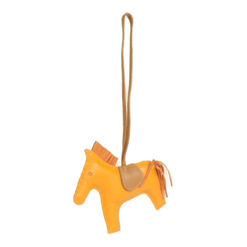 HERMES Milo皮革Rodeo MM掛飾-7