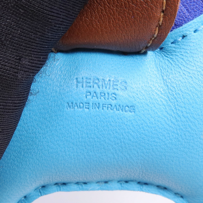 HERMES Milo皮革Rodeo PM掛飾-5