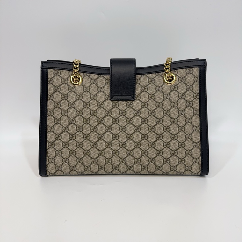 Gucci原花拼黑邊padlock gg 中型肩背包-3
