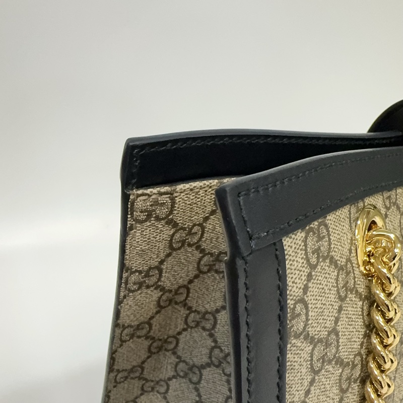 Gucci原花拼黑邊padlock gg 中型肩背包-15