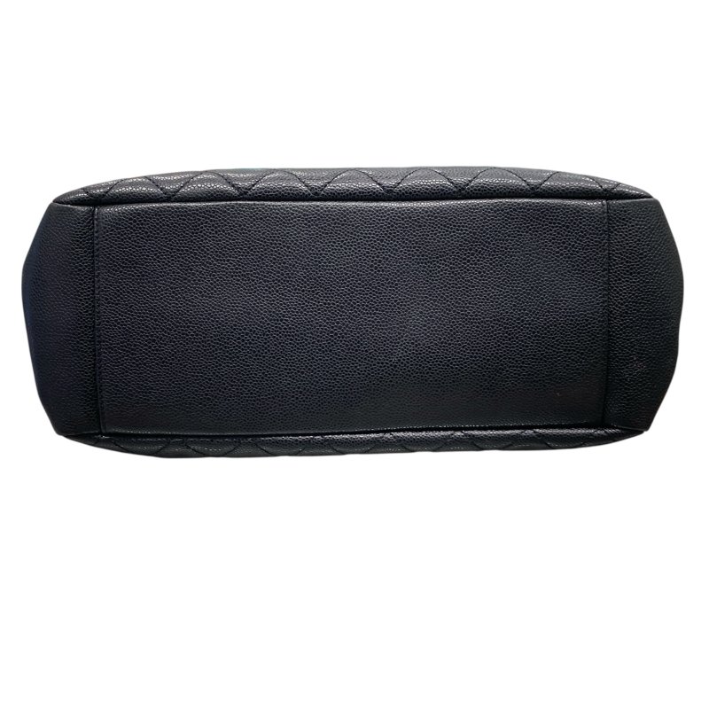 CHANEL 香奈兒 荔枝牛皮 GST 金鍊肩背包  黑色-4