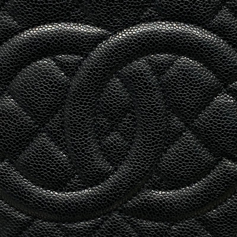 CHANEL 香奈兒 荔枝牛皮 GST 金鍊肩背包  黑色-13