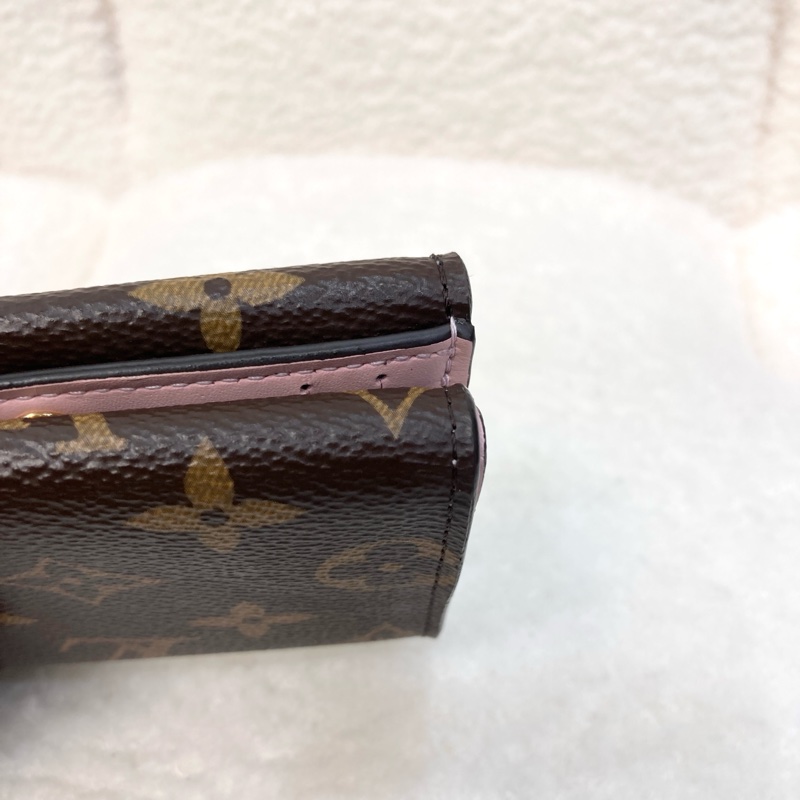Louis Vuitton 路易威登 Monogram原花 Celeste粉內裏三折短夾 經典信封扣式錢包 M81665-11