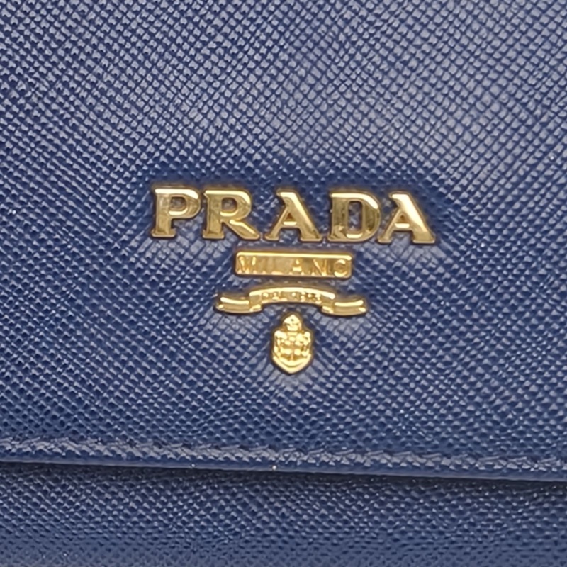PRADA 藍色牛皮pradawoc鏈條包肩背包-4