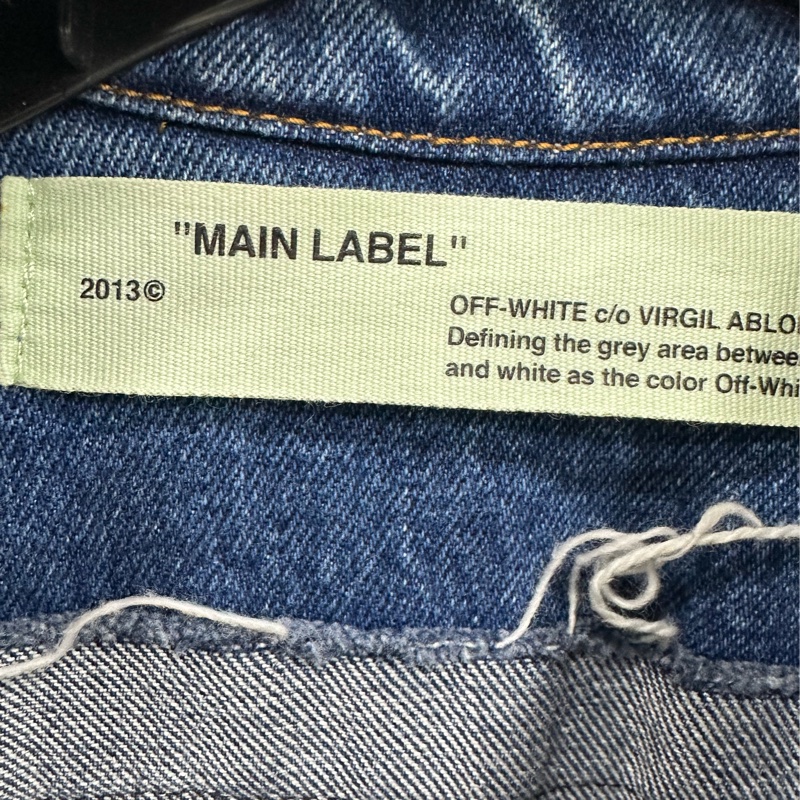 off white 水洗做舊牛仔襯衫外套 xs 碼-3