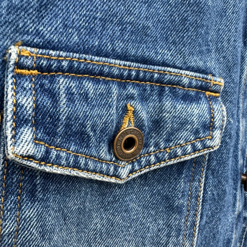 off white 水洗做舊牛仔襯衫外套 xs 碼-4