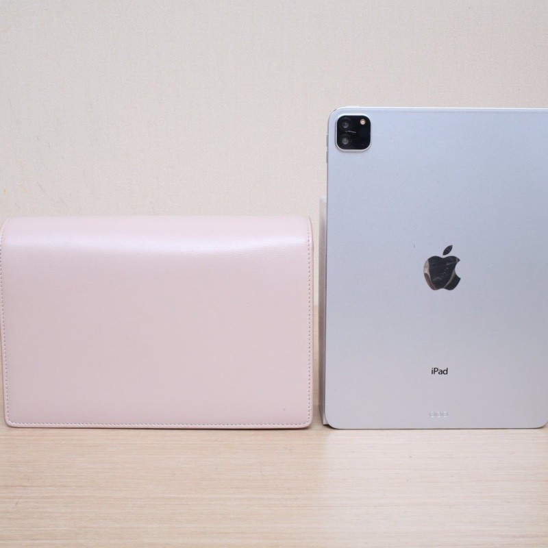 SAINT LAURENT 粉色牛皮橫版豆腐包單肩包-2