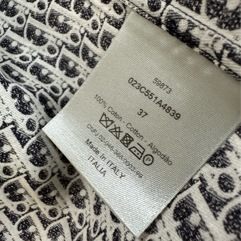 Dior迪奧經典老花短袖襯衫，37碼-3