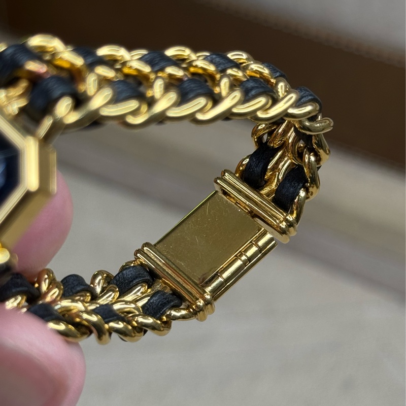 上架中🔑Chanel 黑金Premiere首映皮穿鍊腕錶/L號-11