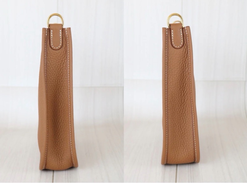 「JL精品代購」極新 Hermes Mini evelyne 金棕金釦-3