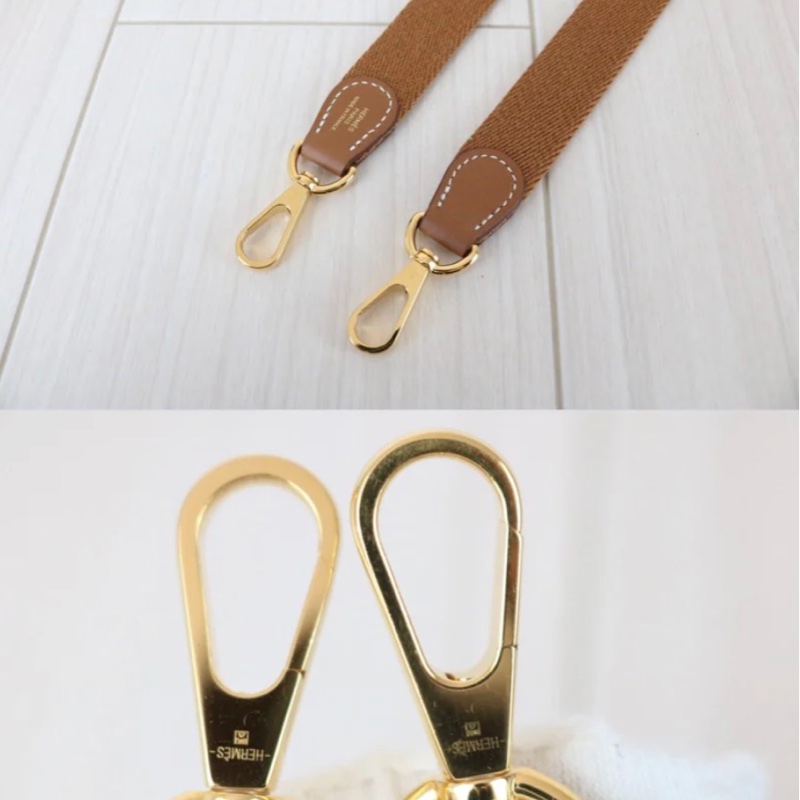 「JL精品代購」極新 Hermes Mini evelyne 金棕金釦-12