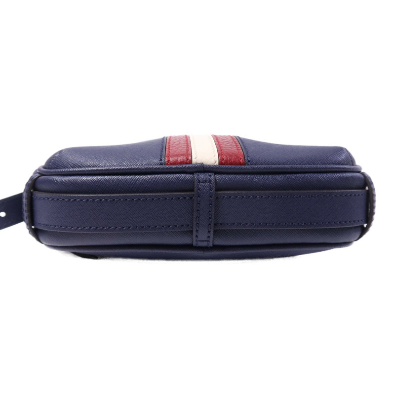 BALLY 牛皮皮革Shoulder Bag銀扣肩背袋-3