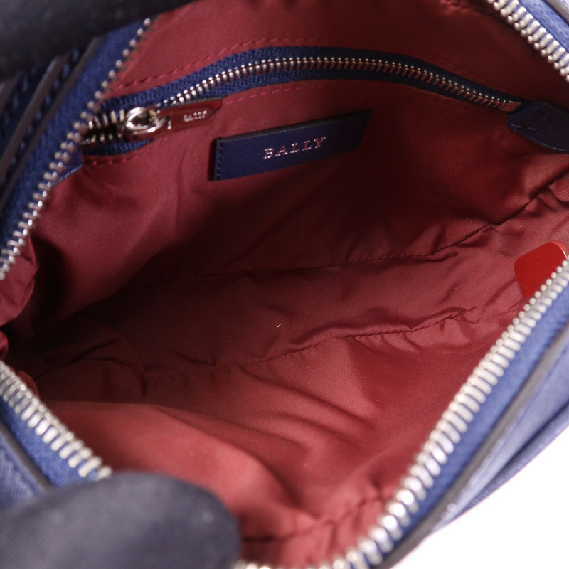 BALLY 牛皮皮革Shoulder Bag銀扣肩背袋-4