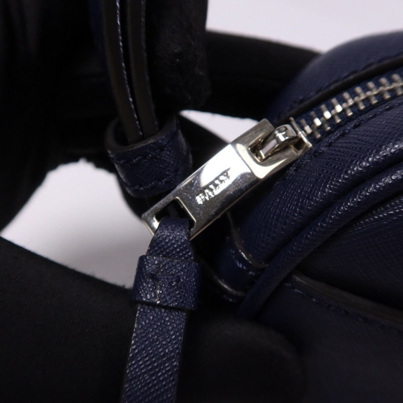 BALLY 牛皮皮革Shoulder Bag銀扣肩背袋-6