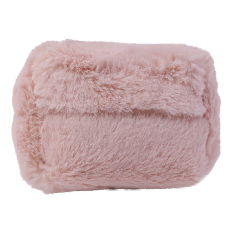 Longchamp 毛茸Shoulder Bag銀扣手挽肩背兩用袋-3