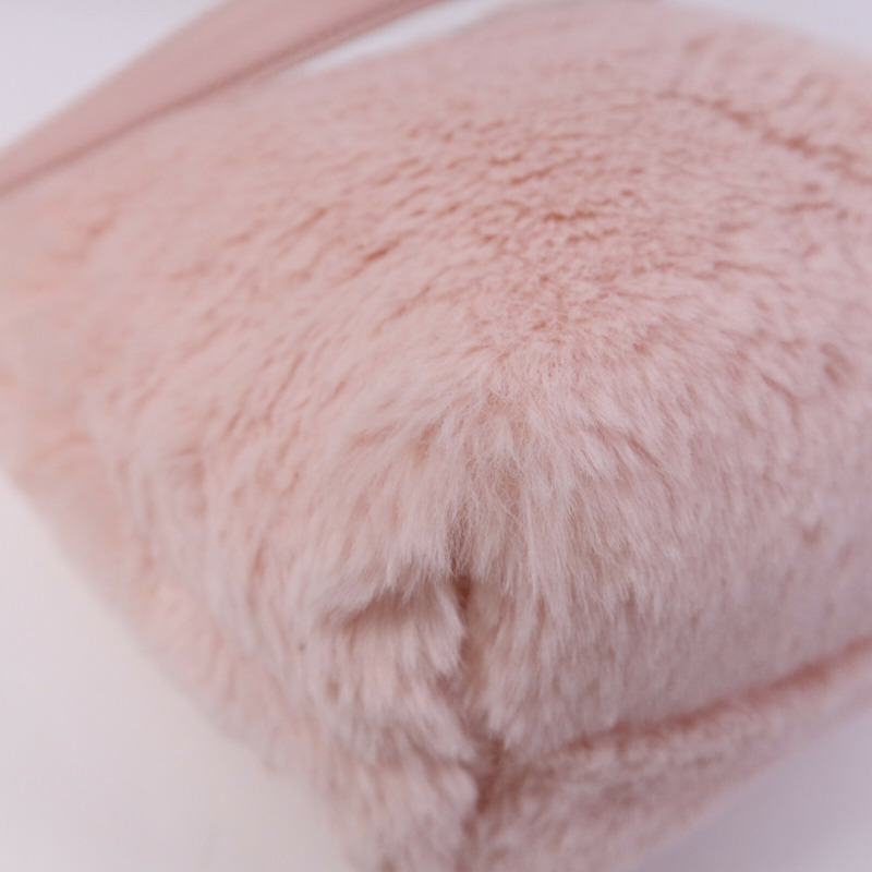 Longchamp 毛茸Shoulder Bag銀扣手挽肩背兩用袋-10