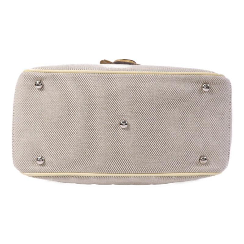 CHANEL 帆布Hand Bag銀扣手挽袋-3