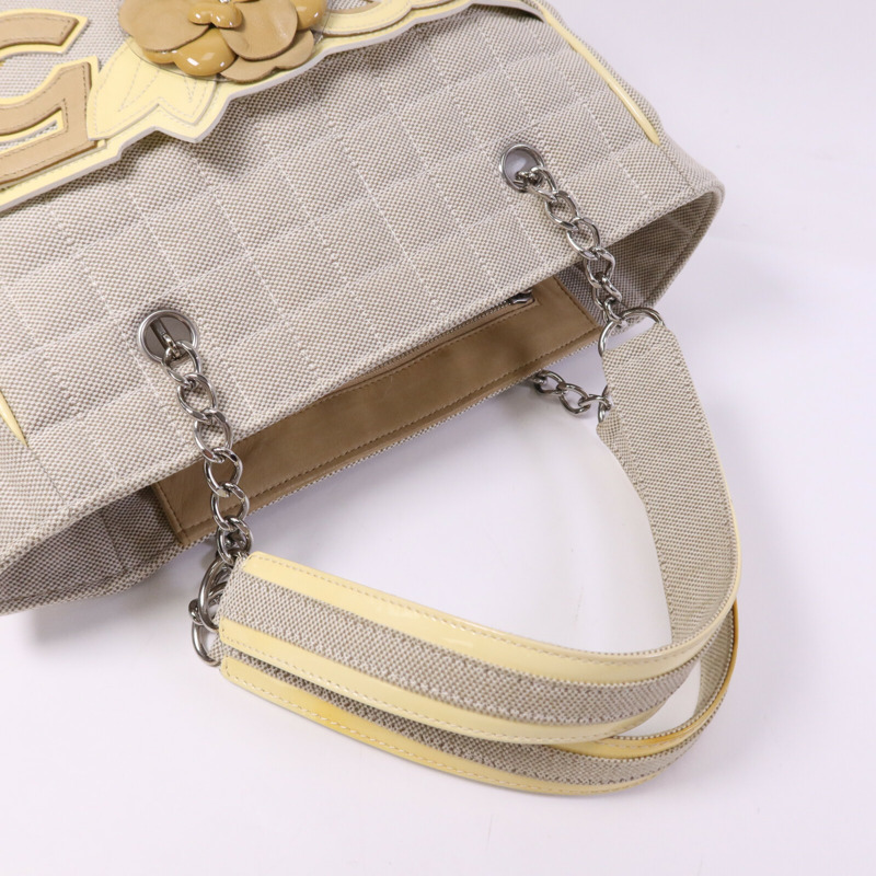 CHANEL 帆布Hand Bag銀扣手挽袋-8