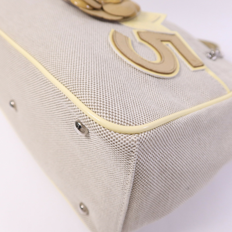 CHANEL 帆布Hand Bag銀扣手挽袋-10
