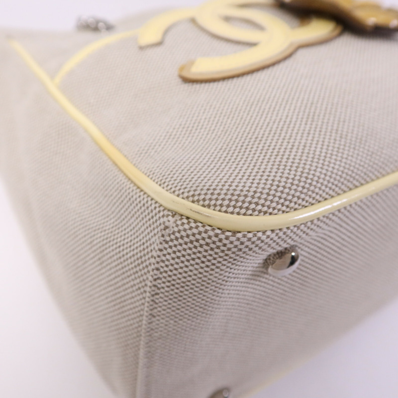 CHANEL 帆布Hand Bag銀扣手挽袋-11