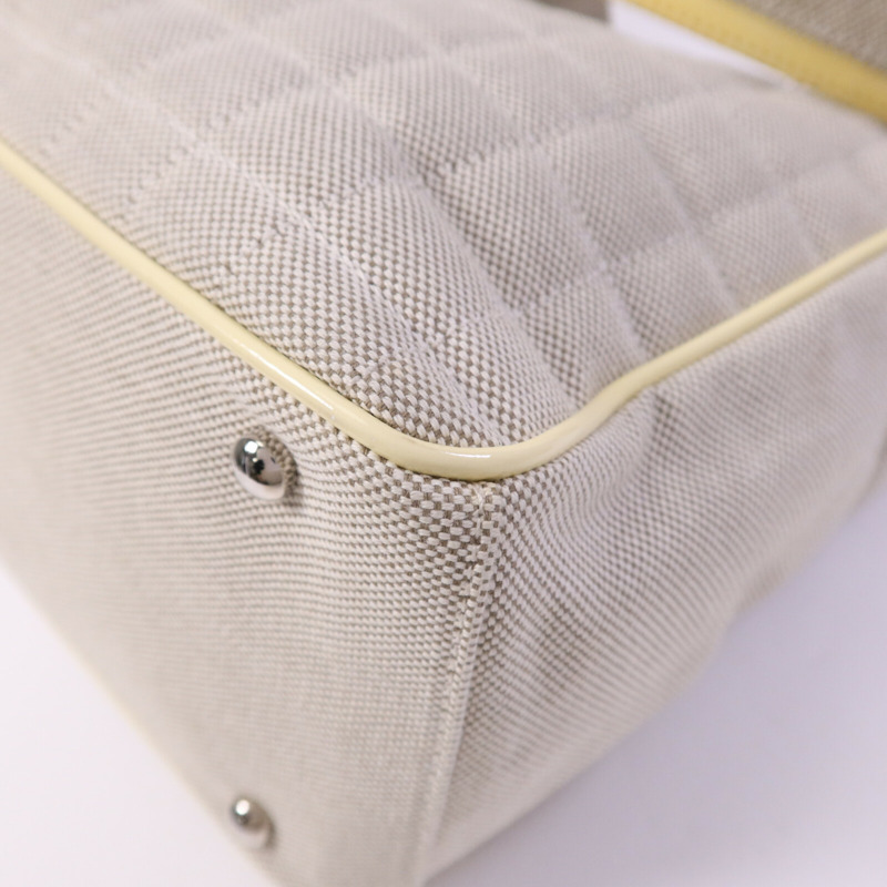 CHANEL 帆布Hand Bag銀扣手挽袋-12