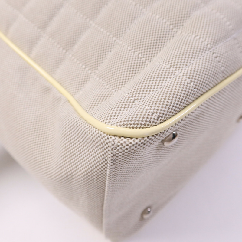 CHANEL 帆布Hand Bag銀扣手挽袋-13