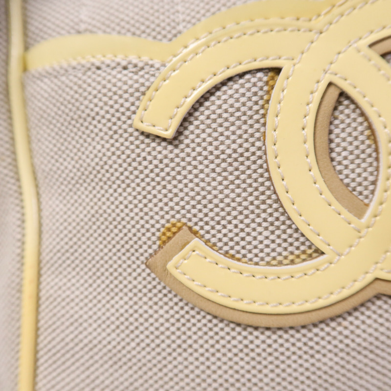 CHANEL 帆布Hand Bag銀扣手挽袋-14